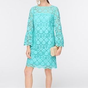 J. Crew Eyelet dress spearmint